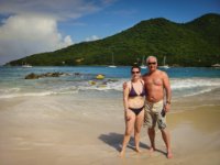 We didn&#39;t have much sunblock so I graciously left most of it for Paula.